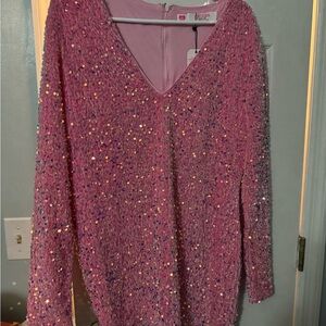 Gettin Good Pink sequin southern fried chics dress